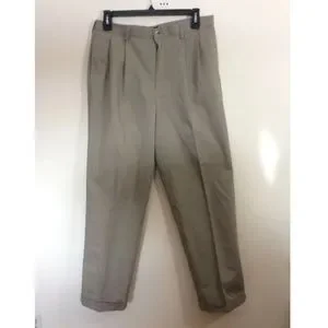 Izod Pants Izod Mens Khaki Dress Casual Pants Pleated Front